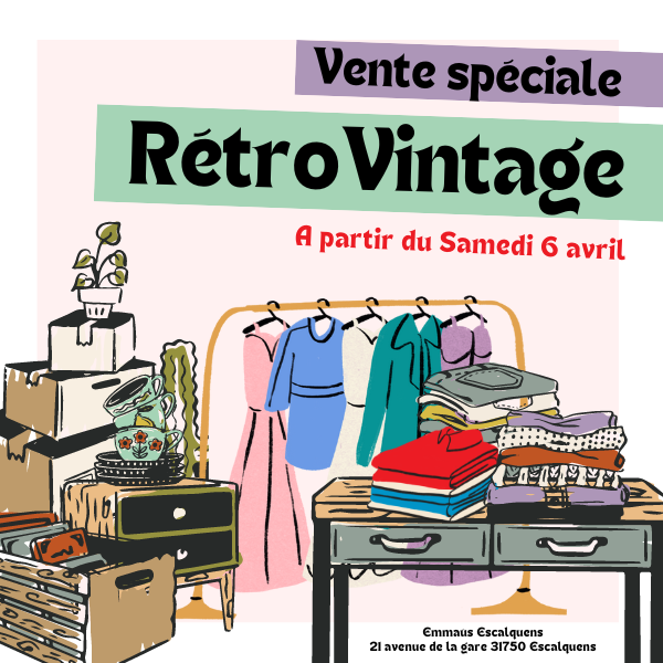 La vente spéciale rétro vintage