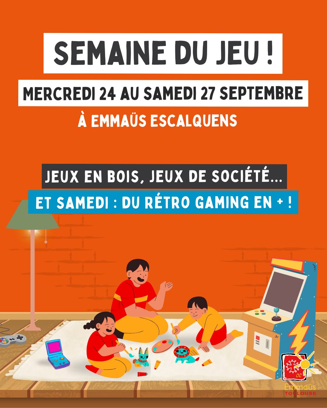 Semaine du jeu à Emmaüs Escalquens