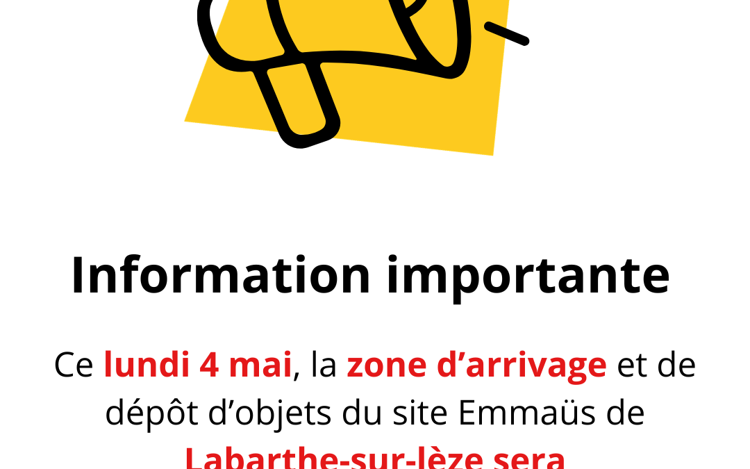 Fermeture exceptionnelle de la zone de dépôt