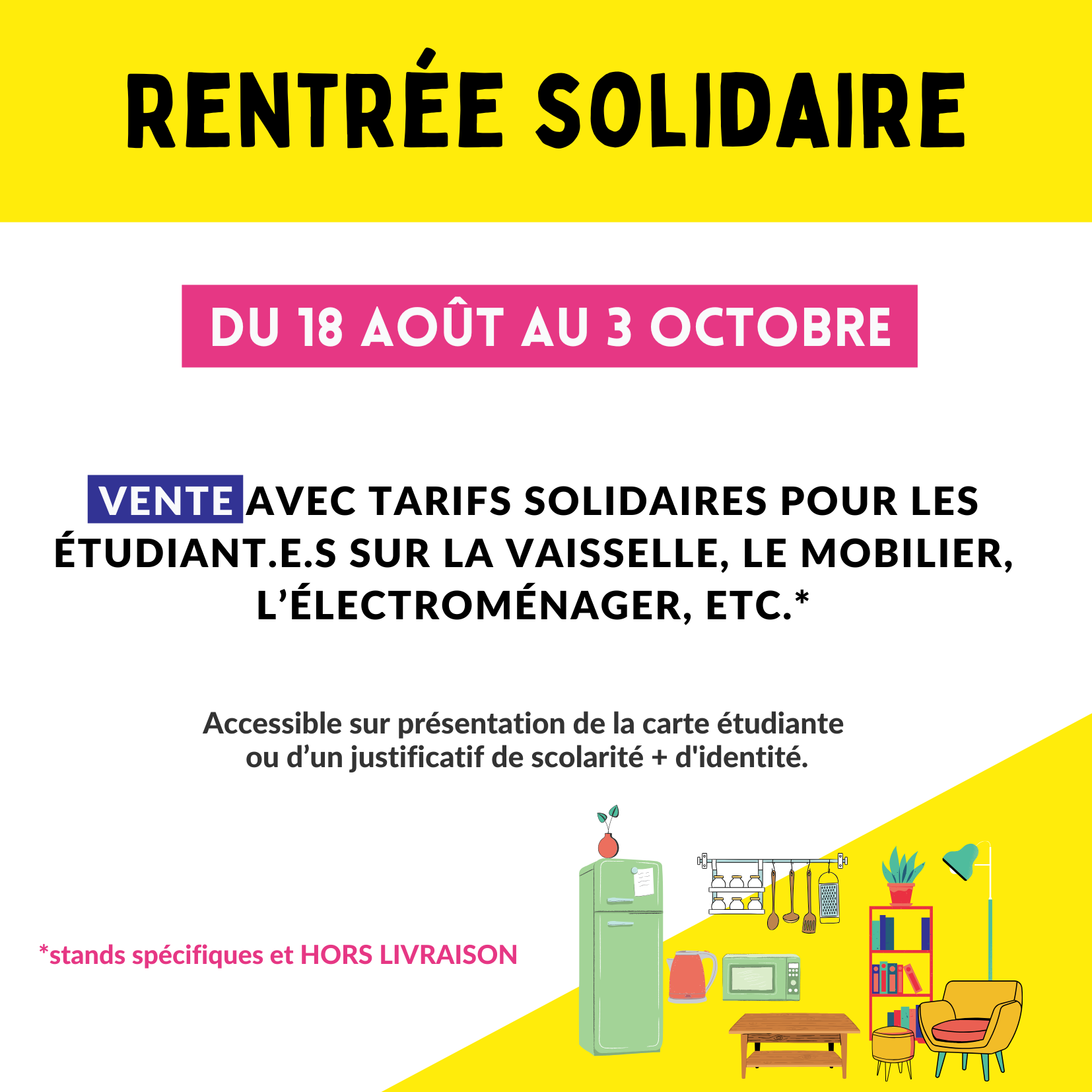 Rentrée solidaire pour les étudiant.e.s