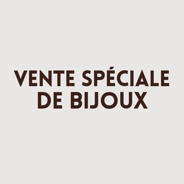 Vente spéciale de bijoux